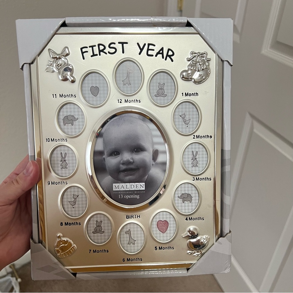 NEW IN BOX Malden First Year Baby Photo Frame